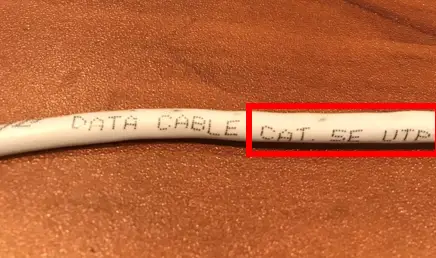 CAT5e Cable Labeling