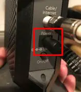Modem power cord connection