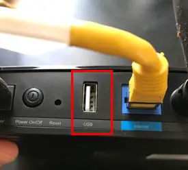 Router USB port