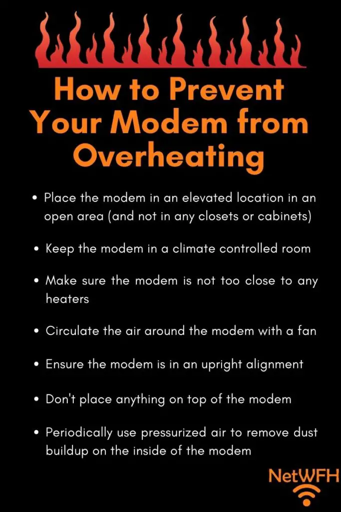 How to prevent your modem from overheating