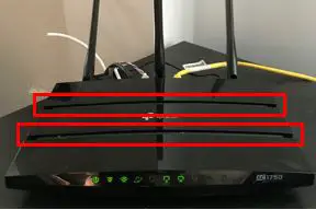Router vents top