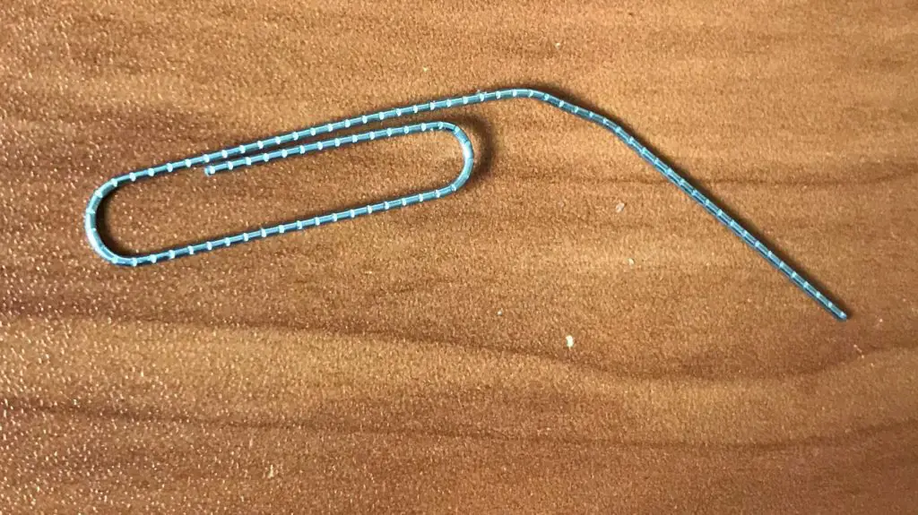Paperclip to reset router