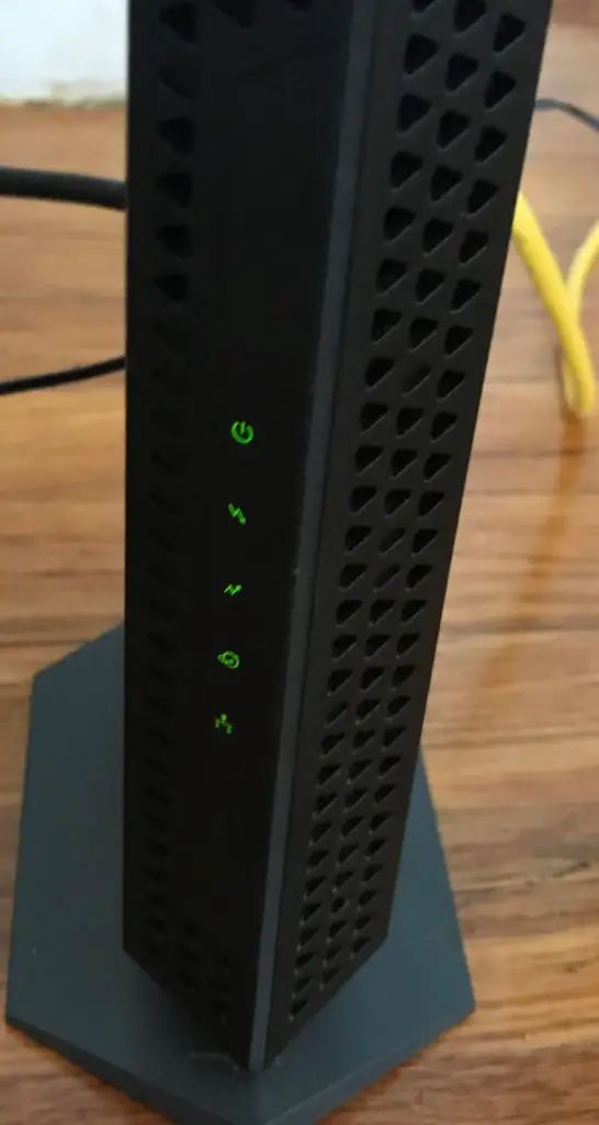 Modem with internet connection
