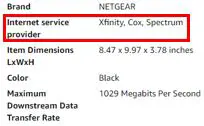 Netgear CM600 modem compatible internet service providers