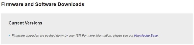 Snapshot of Home Network Firmware Update
