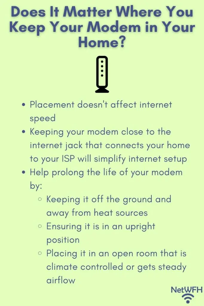 Does It Matter Where You Keep Your Modem in Your Home