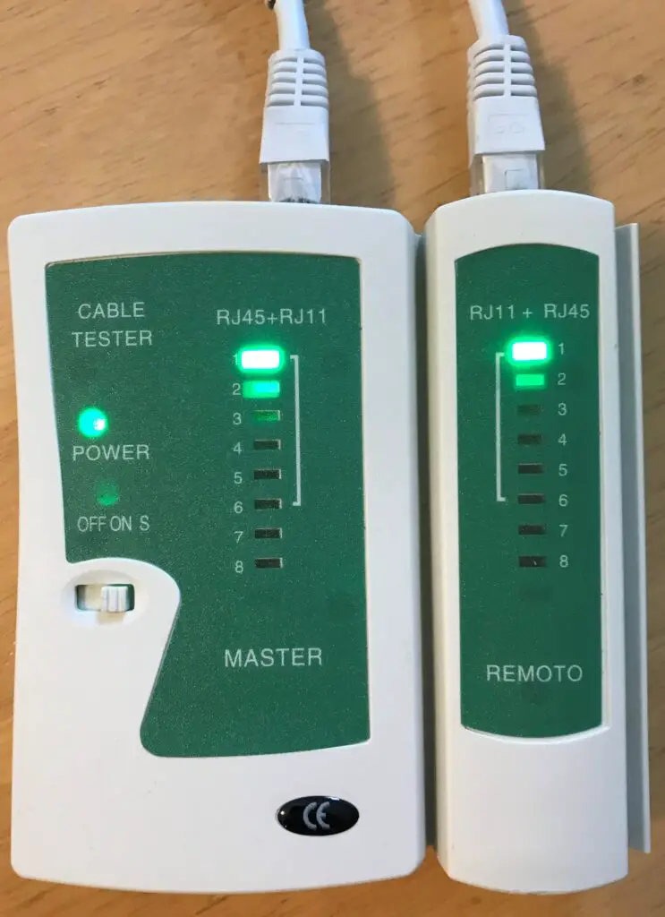 Ethernet cable tester light 1