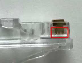 Prongs on RJ45 connector pin
