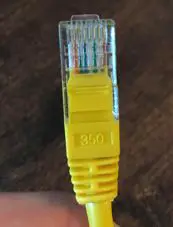 Ethernet cable RJ45 connector