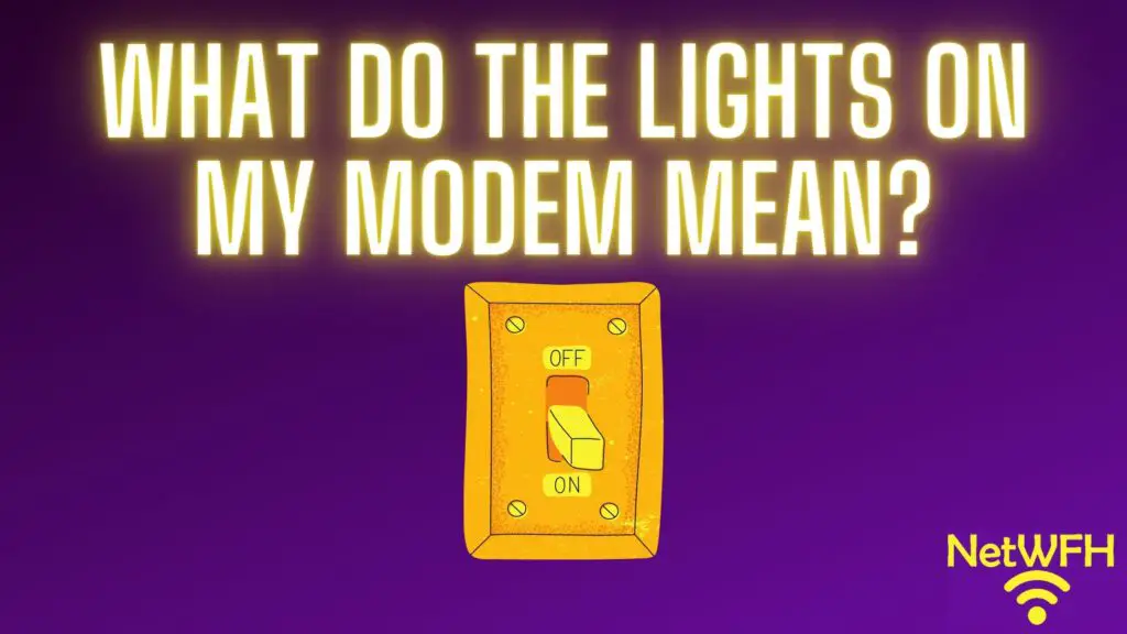 Modem lights meaning title page