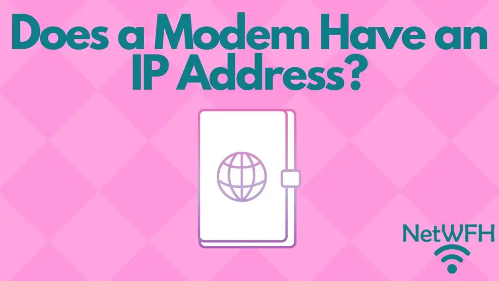 Modem ip address title page