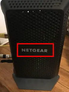 Netgear modem label