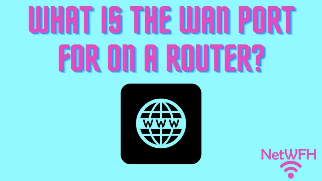 WAN Port on router title page