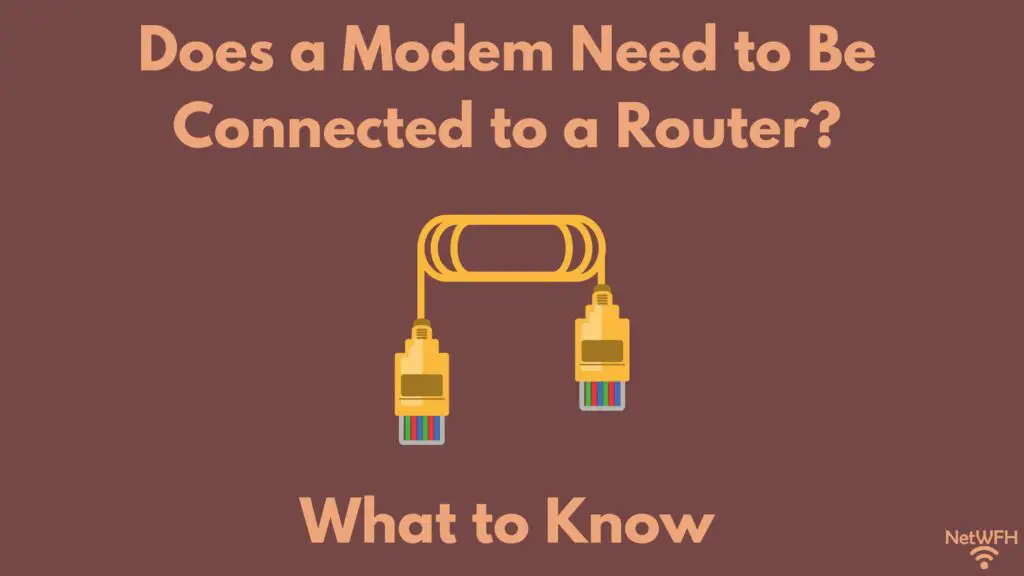 Does Modem Need to Be Connected to Router Title Picture