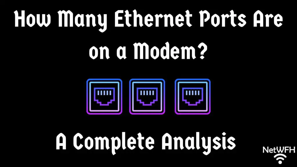 How many ethernet ports on a modem title picture
