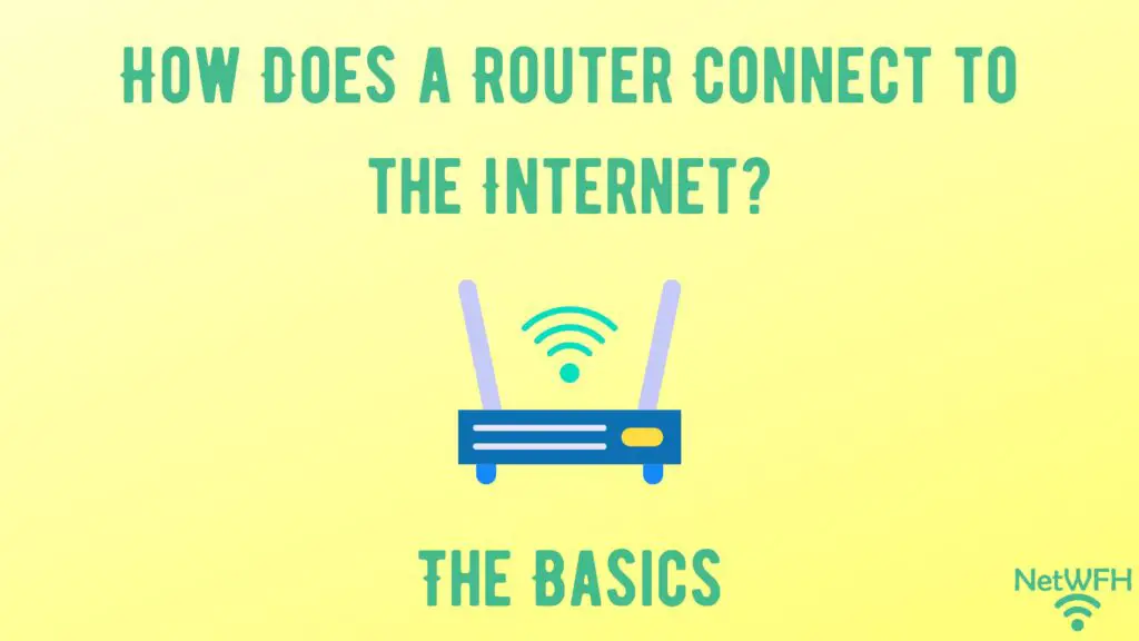 How does a router connect to the internet title picture