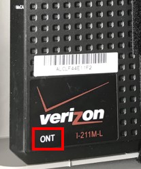 ISP ONT device label
